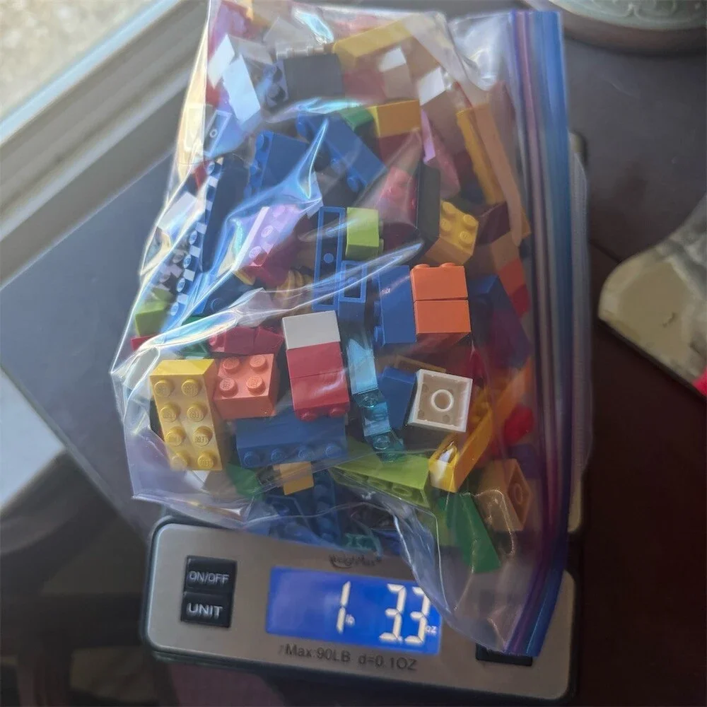 LEGO Mixed Bulk Lot Assorted Bricks & Pieces Multicolor 1 lb 3.3 oz